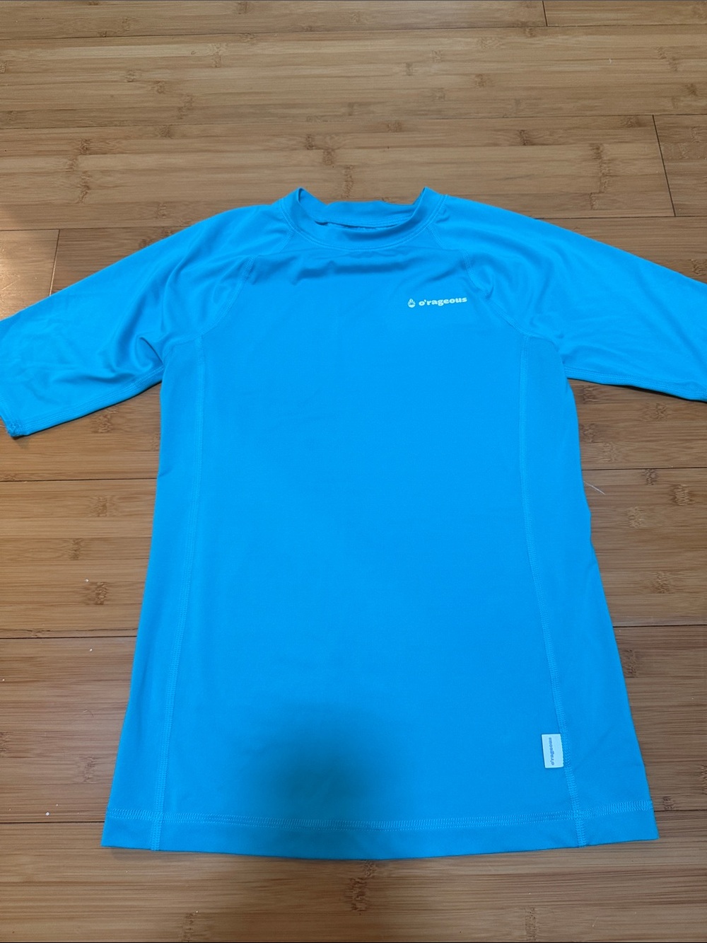 O'rageous Kids Short Sleeve Performance Tee - Teal Size Large